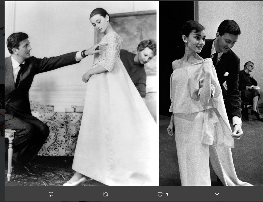 Audrey Hepburn colazione da Tiffany in bianco e nero