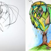 Storia di una mamma che trasforma gli scarabocchi della figlia in opere d’arte