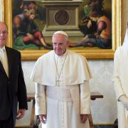 Esclusivo: le foto dei Principi di Monaco con Papa Francesco