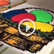 500.000 elementi per il domino da Guinness World Records