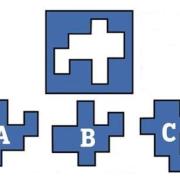 Quale pezzo entra nello spazio vuoto? A, B o C?