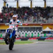 MAX BIAGGI Pilota motociclistico, il suo ritorno in pista agli Internazionali Supermoto di Viterbo