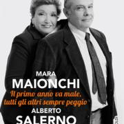 MARA MAIONCHI ed il marito ALBERTO SALERNO ospiti in studio
