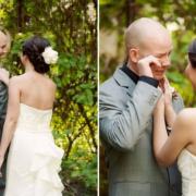 Vedono le loro future mogli in abito da sposa. Le loro reazioni sono bellissime.