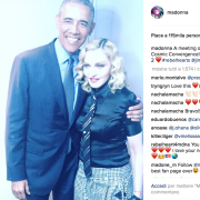 Madonna stregata da Obama