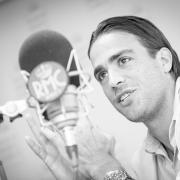 Alessandro Matri ospite di Radio Monte Carlo: le foto più belle