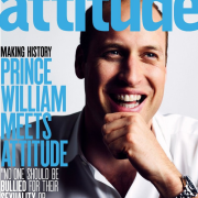 Il Principe William posa per la copertina del magazine gay Attitude
