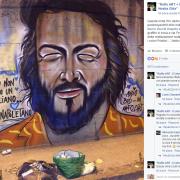 Un murales per Bud Spencer. Il ricordo di uno street artist di Napoli