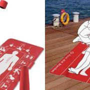 Il tappeto con le istruzioni del primo soccorso che può salvare molte vite
