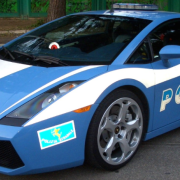 La Lamborghini della Polizia italiana sfila a New York per il Columbus Day