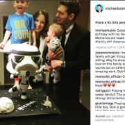 Michael Bublé: il piccolo Noah sta bene. A rivelarlo la mamma, Luisana Lopilato