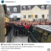 Ed Sheeran gira il nuovo video a Galway. Le foto dei fan