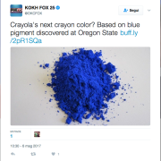 Scoprono per caso un nuovo colore e chiedono di dargli un nome. Voi, come lo chiamereste?