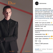 Dave Gahan è il nuovo testimonial per Dior