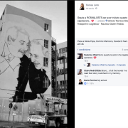 A Palermo il murale dedicato a Falcone e Borsellino
