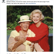 E' scomparsa Barbara, ultima moglie di Frank Sinatra 