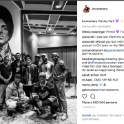 Bruno Mars in visita alla casa di Prince