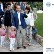 A Monaco picnic e tenerezza per i gemellini Jacques e Gabriella 