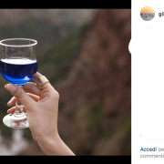 E voi provereste il vino blu?