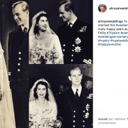 La Regina Elisabetta e il Principe Filippo festeggiano settant'anni di matrimonio