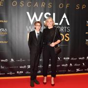 JOSEFA IDEM ex canoista al microfono di Boris Mantova per i World Sports Legends Award