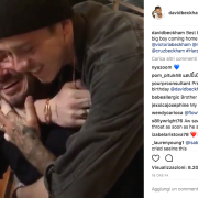 David Beckham si commuove riabbracciando il figlio 
