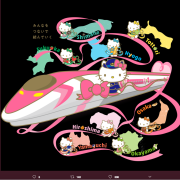 Hello Kitty:  adesso è anche un treno ad alta velocità!