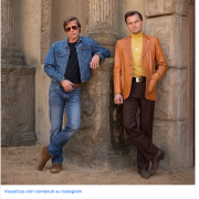Leonardo DiCaprio e Brad Pitt: la prima foto sul set di Tarantino