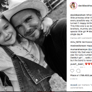 David Beckham augura buon compleanno alla figlia con una foto che conquista il web
