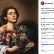 Timothée Chalamet  in tutti i capolavori dell’arte: ecco l’account Instagram tutto da ridere