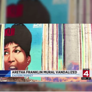 Aretha Franklin: rovinato il murale in suo onore