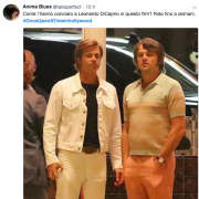 Leonardo  DiCaprio e Brad Pitt:  il nuovo look nel film di Tarantino 