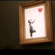 Banksy:  distrutta un'altra Ragazza con palloncino. Ma adesso il valore è di 1 sterlina...