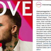 David Beckham: il suo make up verde smeraldo fa discutere i fan
