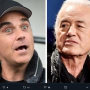 Jimmy Page e Robbie Williams: lite tra vicini di casa!
