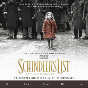 Schindler’s List, il capolavoro di Spielberg di nuovo al cinema