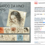 Leonardo da Vinci: il Regno Unito omaggia l'artista con 12 francobolli