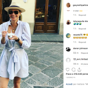 Gwyneth Paltrow apprezza il gelato italiano. E non solo