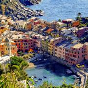 Il mare blu della Liguria.