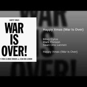 Miley Cyrus, Mark Ronson e Sean Ono Lennon cantano “Happy Xmax (War is Over)”