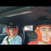 Brad Pitt sulla Ferrari con Leclerc: l'emozionante video