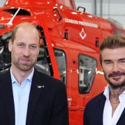Il Principe William e David Beckham insieme per la London Air Ambulance