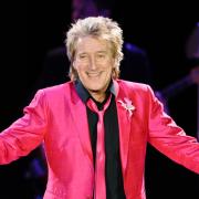 Rod Stewart sul palco del Festival di Glastonbury