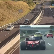 Guida una Formula 1 in autostrada
