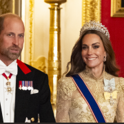 Kate Middleton meravigliosa al banchetto di stato per Trump: tutte le foto più belle
