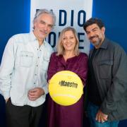 Pierfrancesco Favino e  Andrea Di Stefano ospiti di Radio Monte Carlo. Le foto più belle