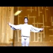 Roberto Bolle è stato colpito da un peluche. E ha reagito bene.