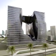 Sfidando le regole della geometria: toglie il fiato l'albergo a cubo di Zaha Hadid  