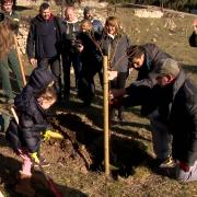 Anche i gemellini di Monaco piantano alberi da frutto