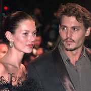 Johnny Depp nel Regno Unito con Kate Moss